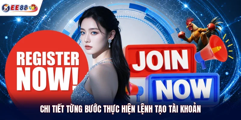 Chi tiết từng bước thực hiện lệnh tạo tài khoản